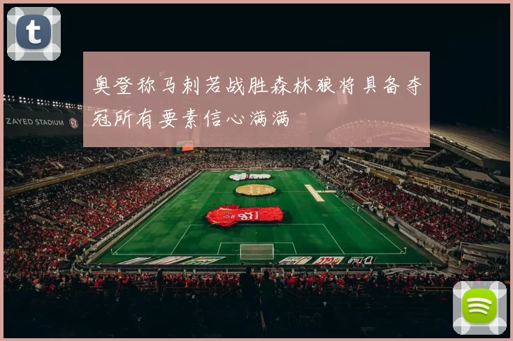 奥登称马刺若战胜森林狼将具备夺冠所有要素信心满满